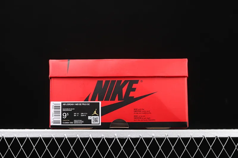 All categories Air Jordan Jordan series basketball shoes Air Jordan 1 Mid CLOT x Air Jordan 1 Mid "Fearless" AJ1 Joe 1 mid-top distressed black silk CU2804-002